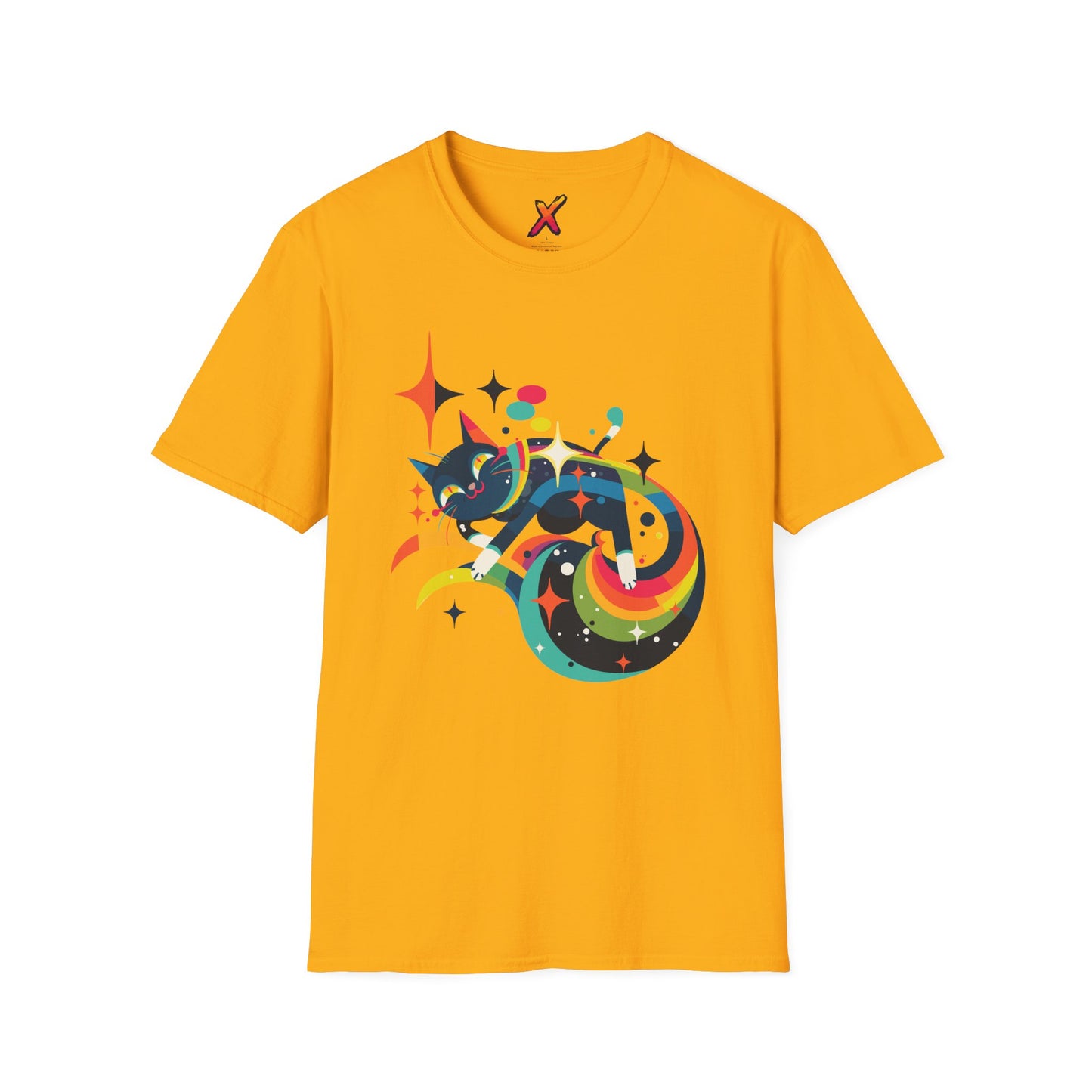 Rainbow Space Cat T-Shirt