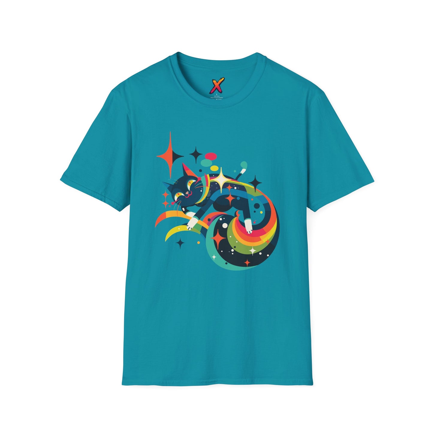 Rainbow Space Cat T-Shirt